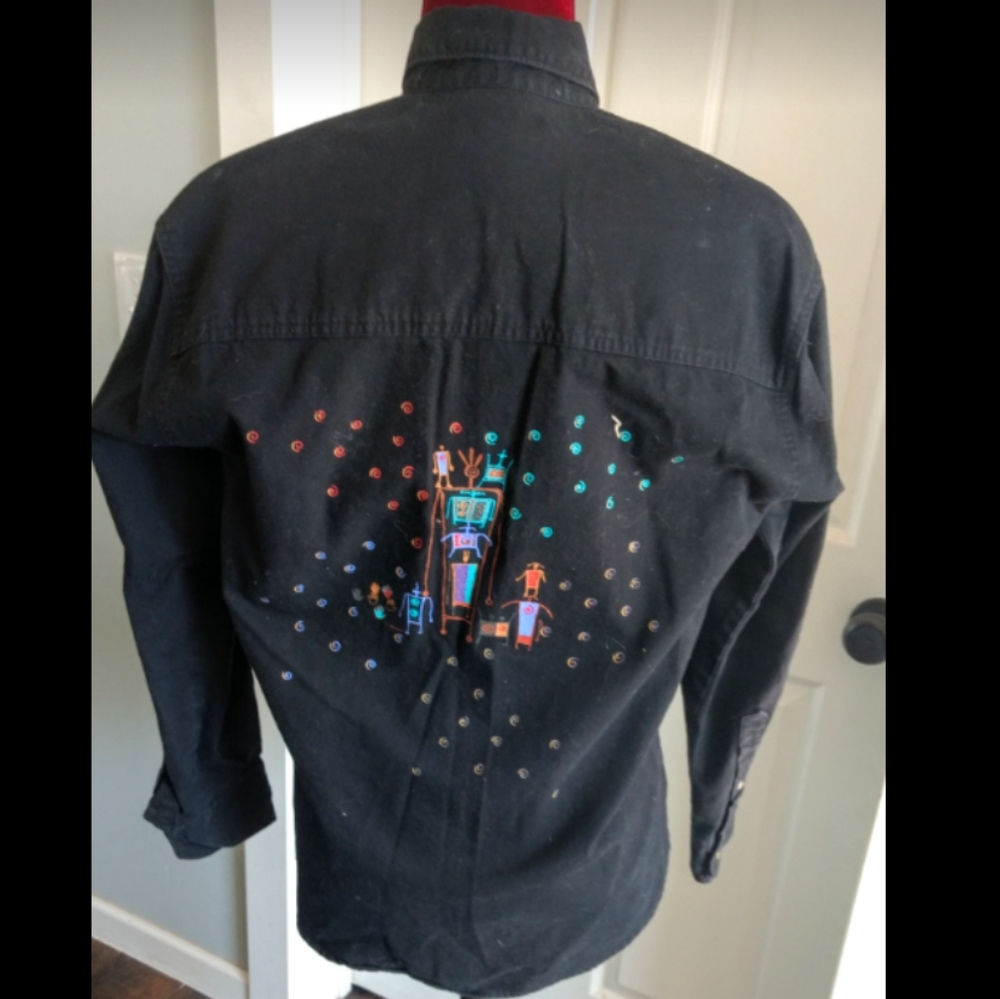 Vintage Three Rivers Native Button Down Shirt - Picture 4 of 8